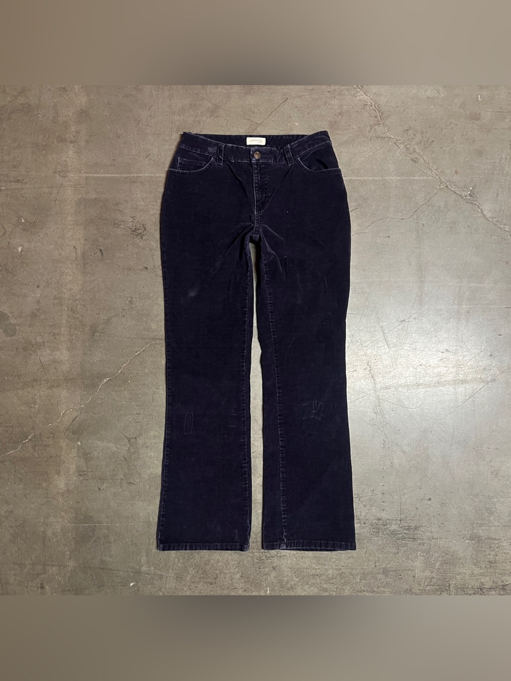 St. John's Bay Women’s Corduroy Relaxed Fit Jeans in Navy